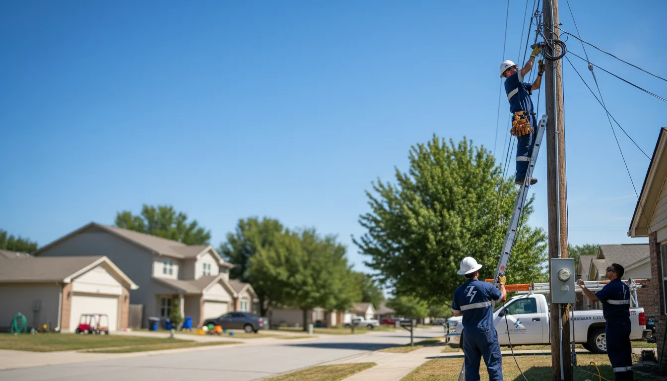 Residential electrician providing installation services in La Luz, NM